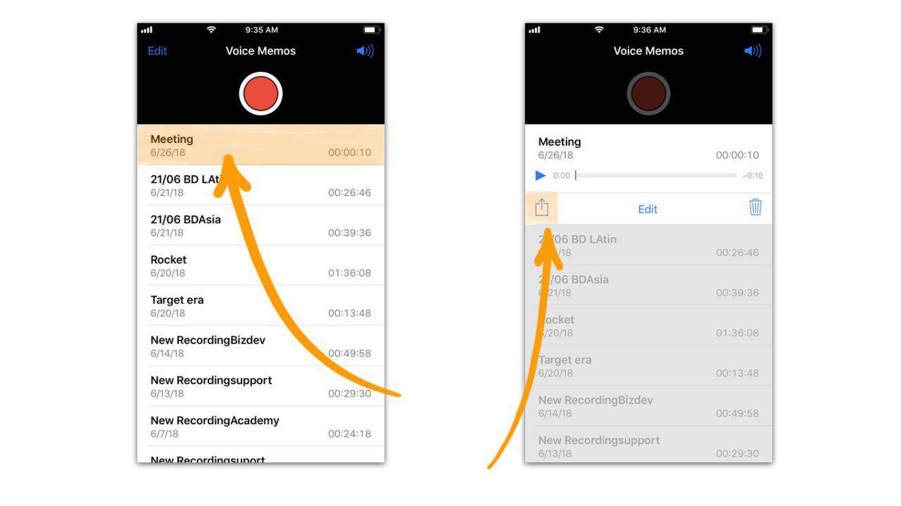 transcribe voice memos